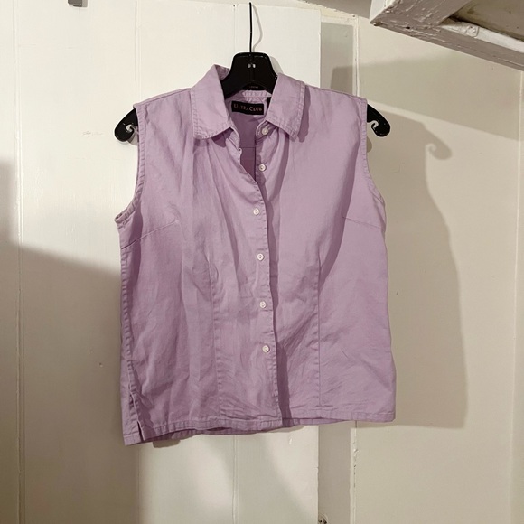 Daytona Beach Bike Week Lavender Button Down Top (Not Harley Davidson) - Picture 2 of 4